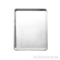 Excellante 18"X13" Half Size Sheet Pan  18/8 Stainless Steel  20 Gauge    Not Applicable - B01NBFDKTL